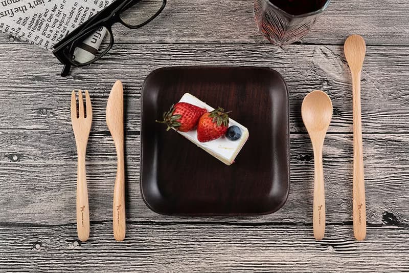 閒情 午茶4件組 (山毛櫸 / 核桃木)