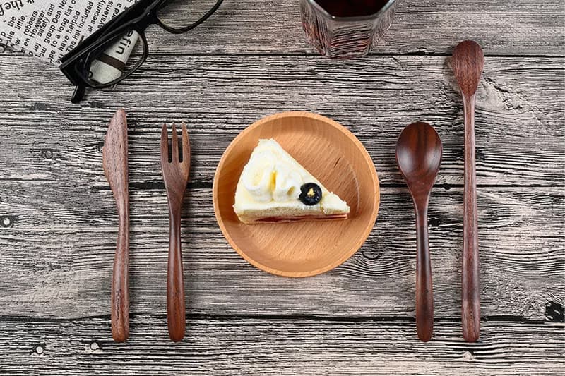 閒情 午茶4件組 (山毛櫸 / 核桃木)