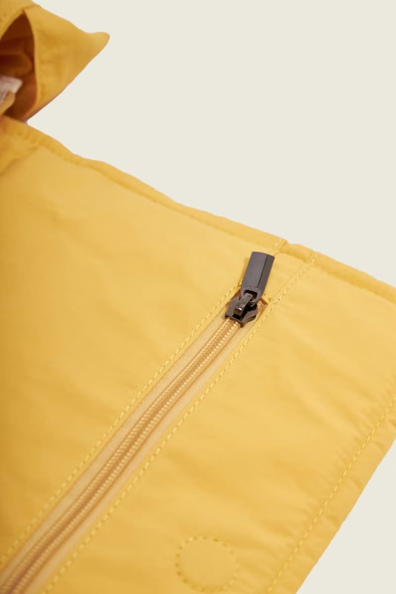 PIE - nylon puffy crossbody bag (yellow)