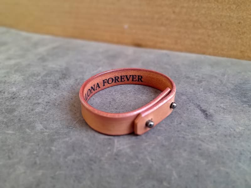 Handmade Leather Lioness Bracelet, Leo Girl Day Gift with secret message