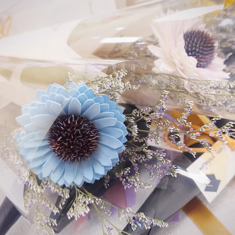 迎向未來向日葵單支畢業花束 /畢業花束/永生花/乾燥花束/太陽花