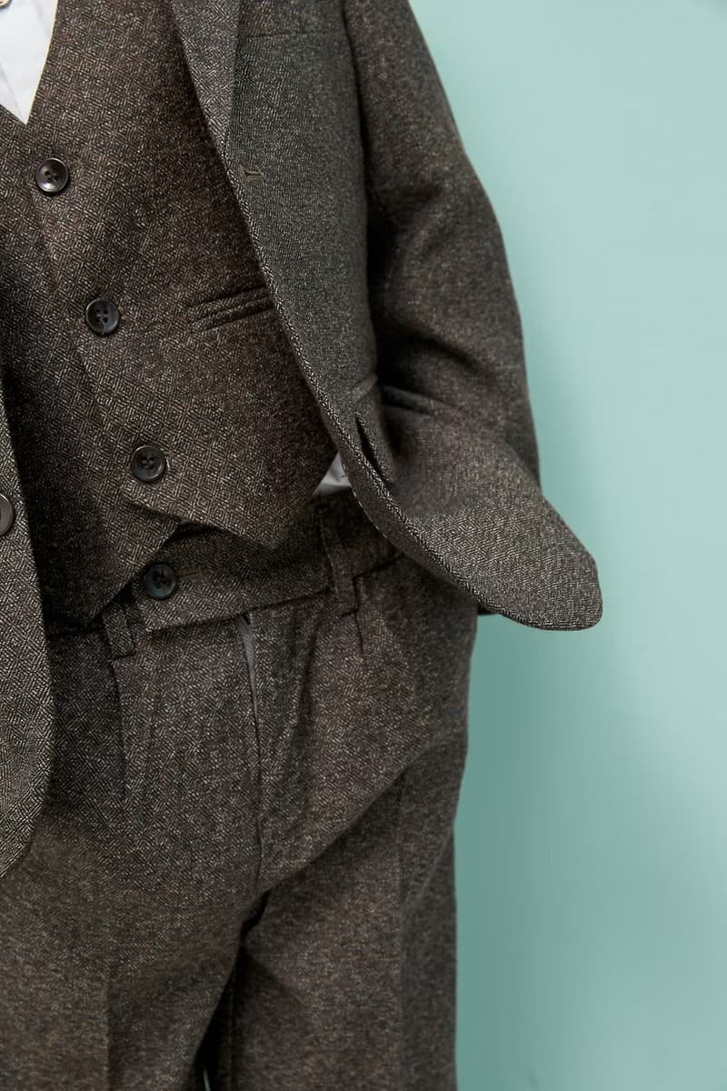 HAO.HAO kids 復古菱紋西裝-咖啡菱紋(三件組)