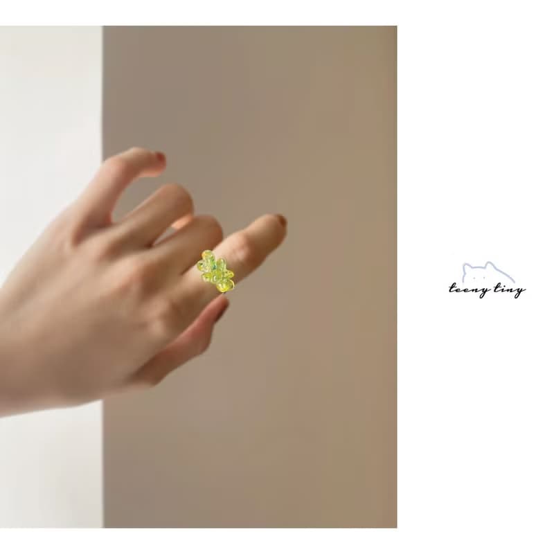 TeenyTinyCraft | 花火 • 六色 手工戒指