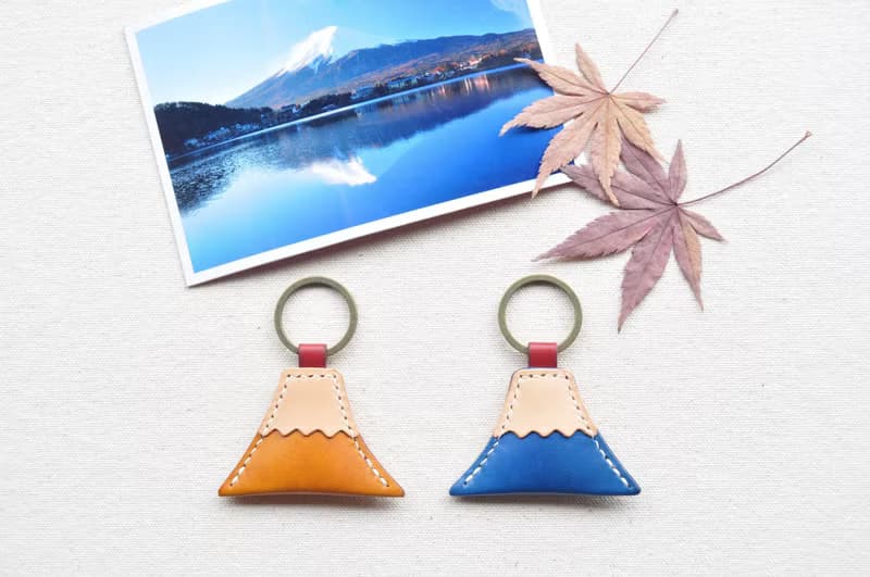 富士山皮革鑰匙圈/Mt. Fuji皮革鑰匙圈(8色可選)