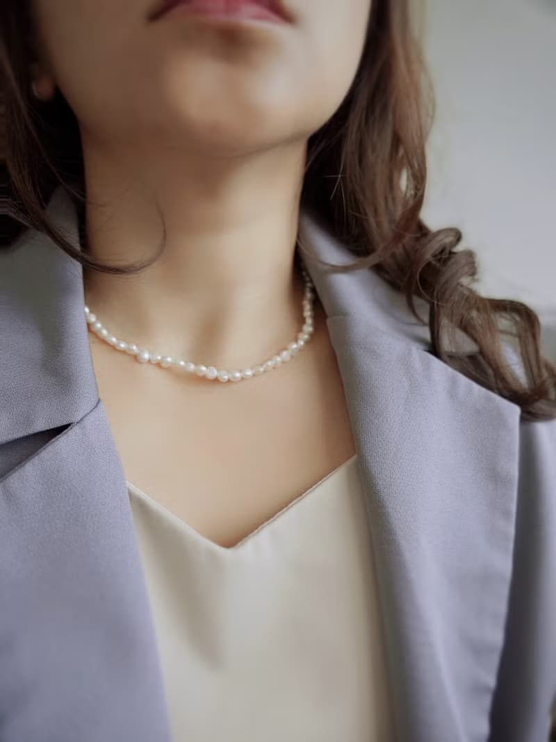 LETO 巴洛克小珍珠項鏈 Choker SV925/ 14KGF 雙層手鍊/腳鍊