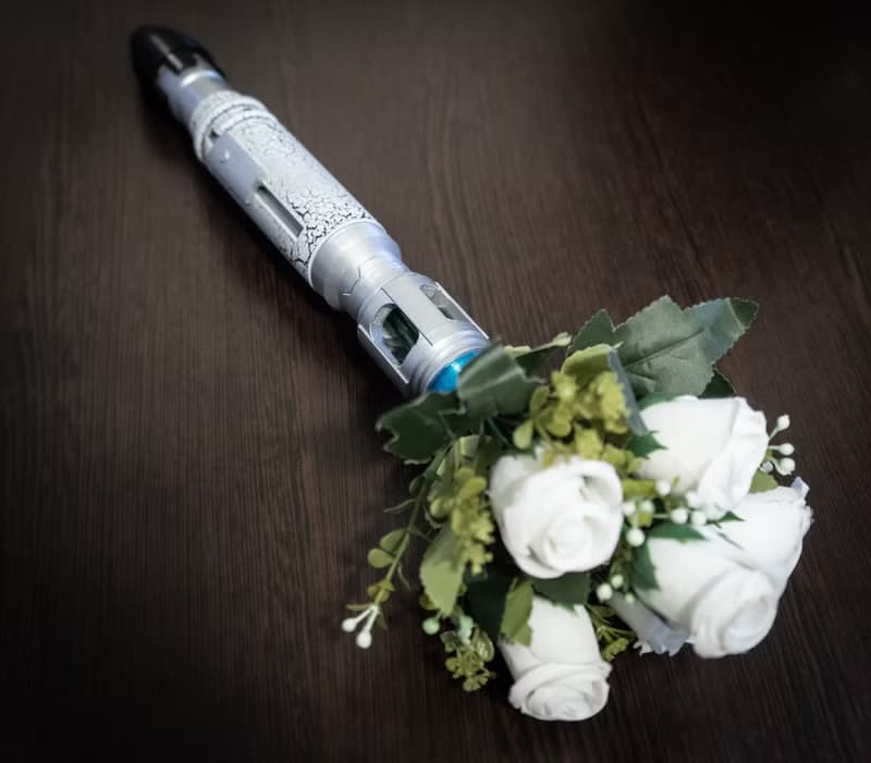 Sonic Screwdriver Bridal Bouquet Holder
