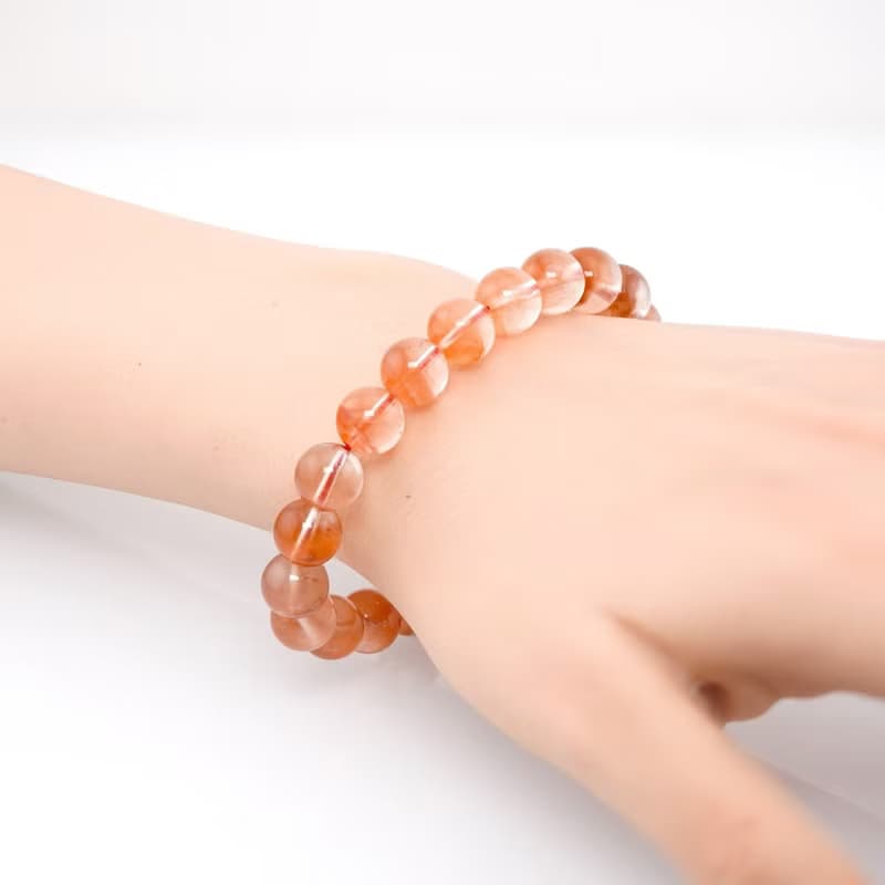 寶麗金珠寶-天然紅兔毛水晶手珠