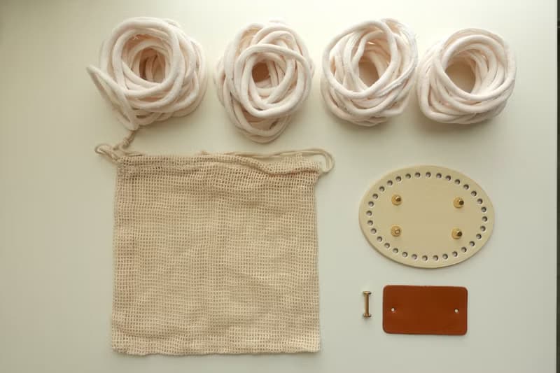 【 DIY 手作】襪圈小物收納籃 手指編織_成品_材料包_附教學影片