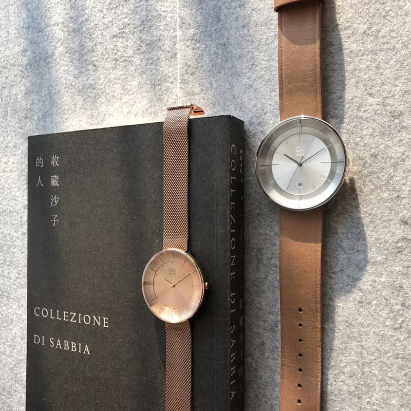 FLOATING 3867 光感美學米蘭帶女錶 - 玫瑰金