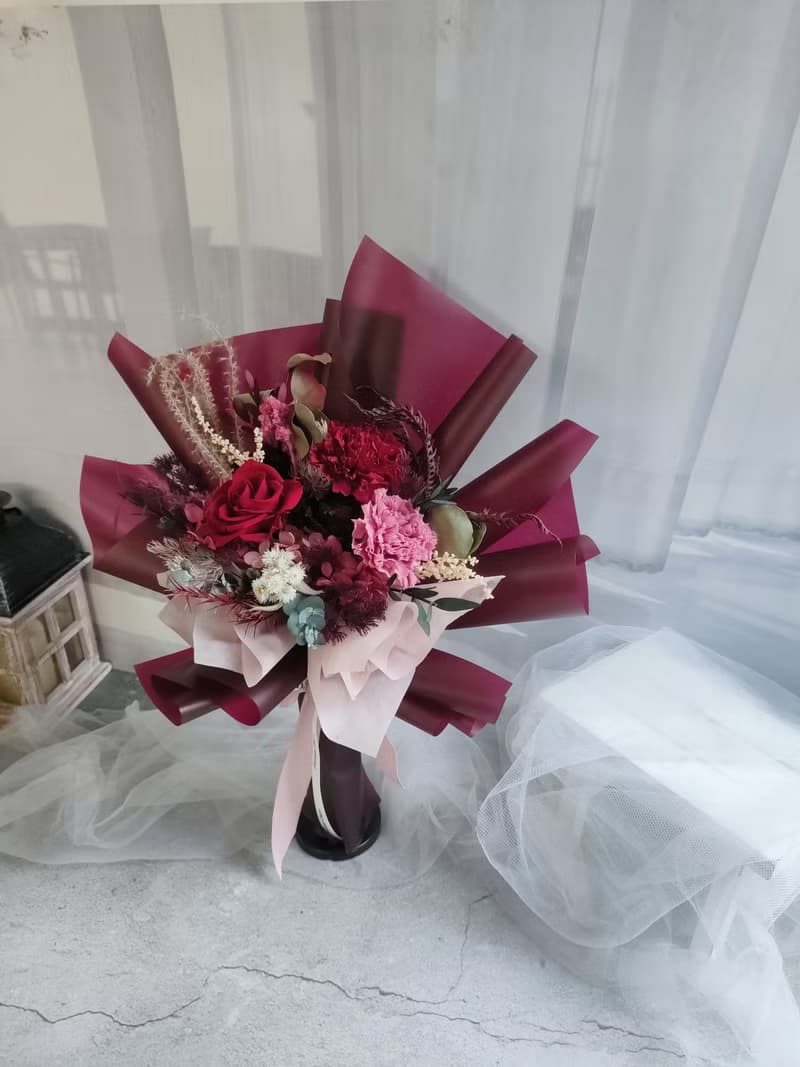 永生花束- 韓式不凋花束 情人節禮物