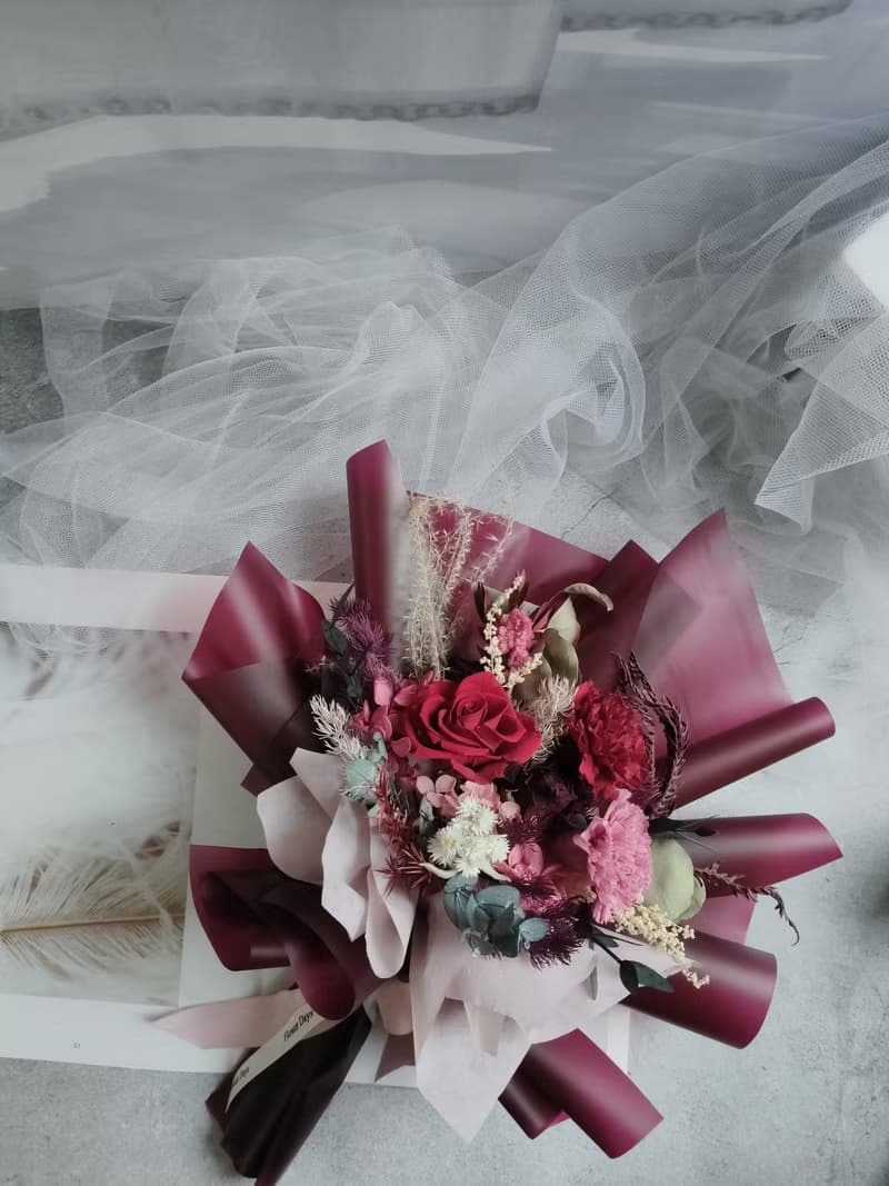 永生花束- 韓式不凋花束 情人節禮物