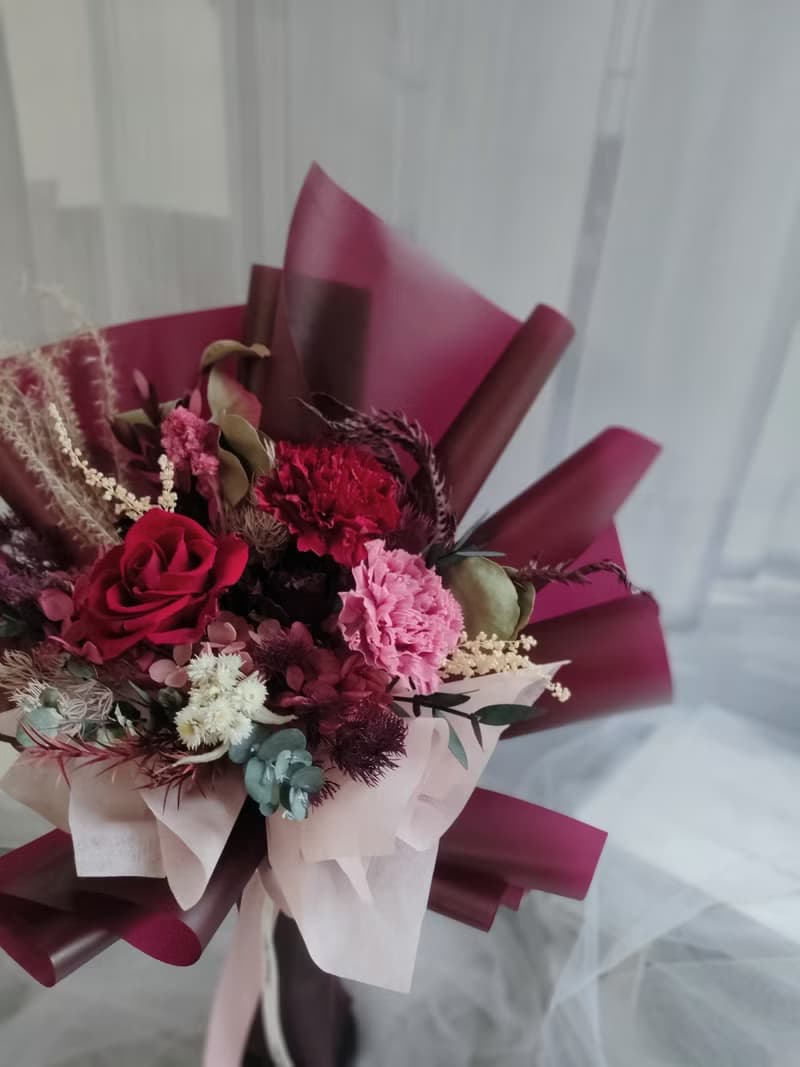 永生花束- 韓式不凋花束 情人節禮物