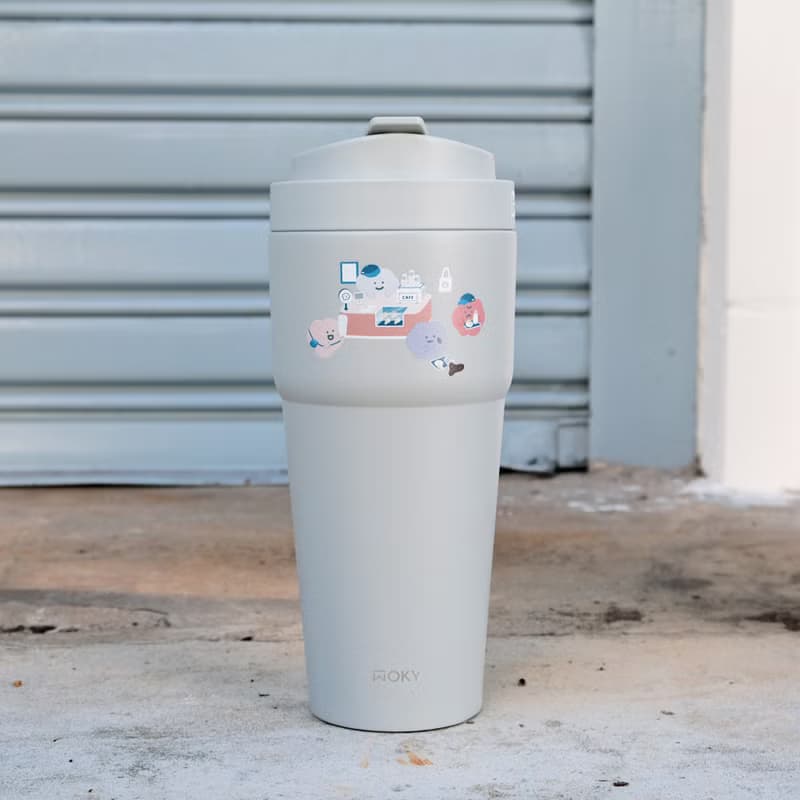 喜怒哀樂咖啡廳 WOKY 聯名 渾圓杯 附吸管 770ml 保溫杯