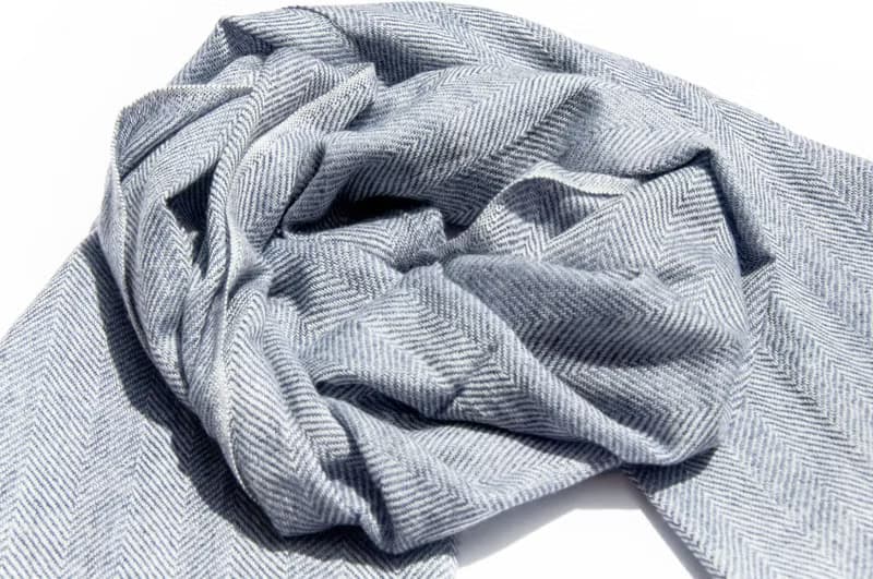 喀什米爾Cashmere 針織圍巾 純羊毛圍巾 手織圍巾 編織圍巾-天空