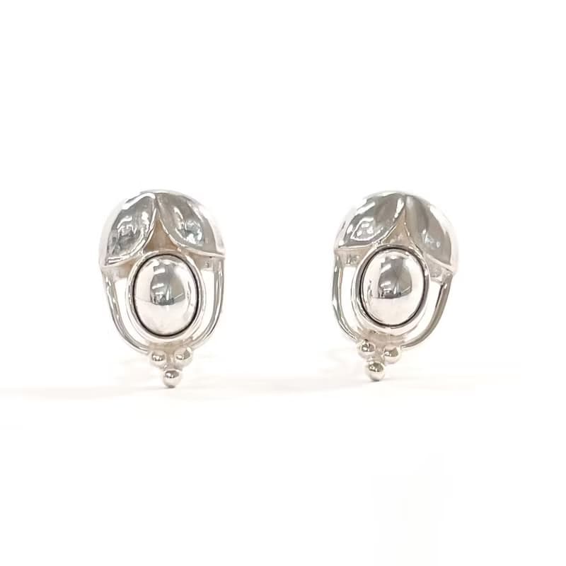 【日本直送 中古美品】ジョージジェンセン Georg Jensen イヤリング イヤークリップ 2003 ヘリテージ コレクション シルバー925