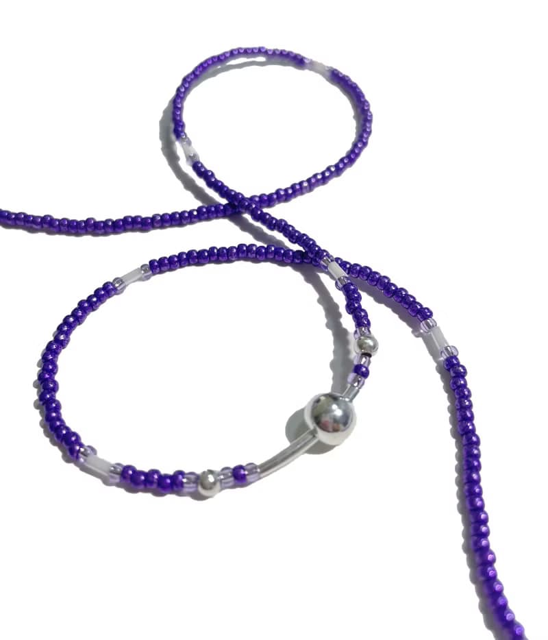 Fruit & Vegetable Collection - 010 Blackcurrant Silver Necklace