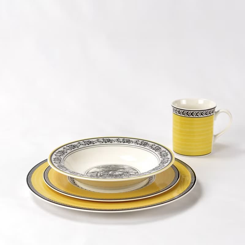 德VB │奧頓系列組合-晚餐杯碗盤4件組(2款可選)