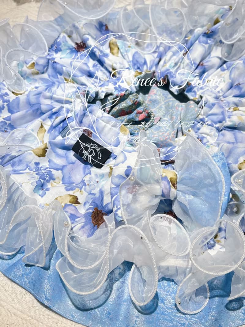 浪花澎澎屁裙-初雪//彌月收涎抓週生日派對送禮拍照//
