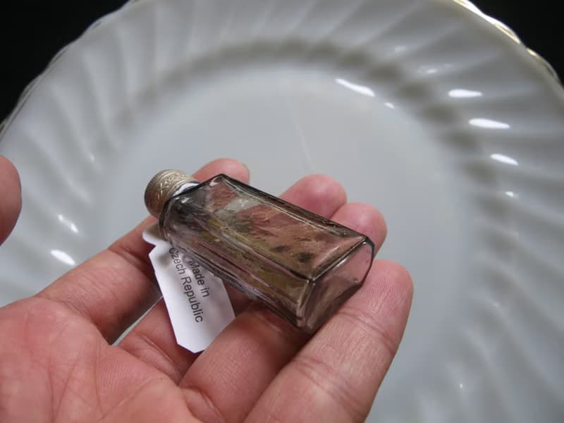 【老時光 OLD-TIME】早期捷克精緻手工製作隨身香水瓶#37