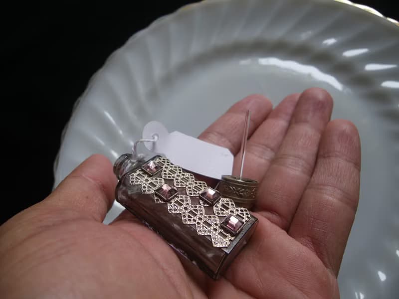 【老時光 OLD-TIME】早期捷克精緻手工製作隨身香水瓶#37