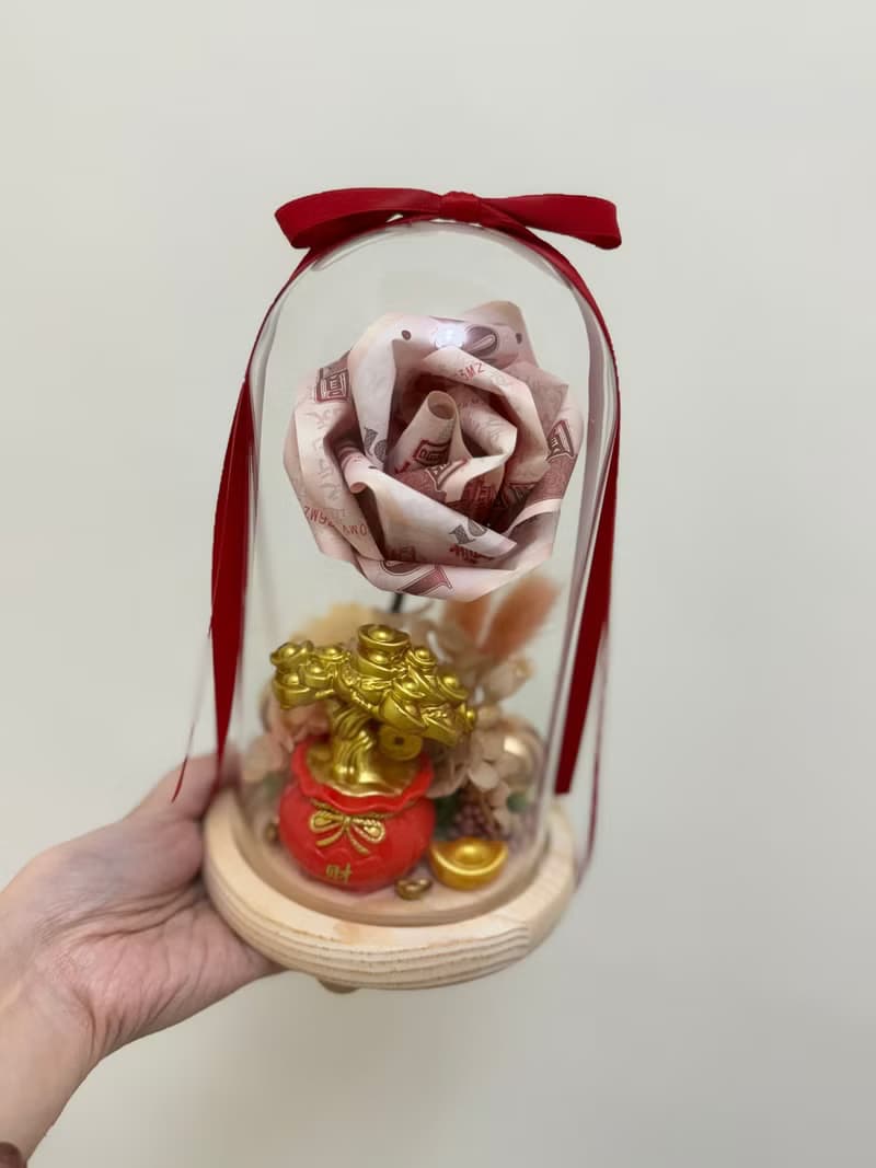 鈔票花盅