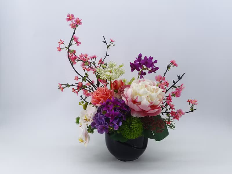 粉牡丹櫻花雅緻香氛花禮 免運專人配送限雙北市 其餘地區需補運費