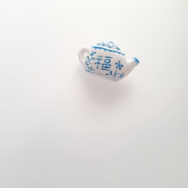 小茶壺  小茶福 羊毛氈 別針