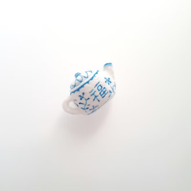 小茶壺  小茶福 羊毛氈 別針