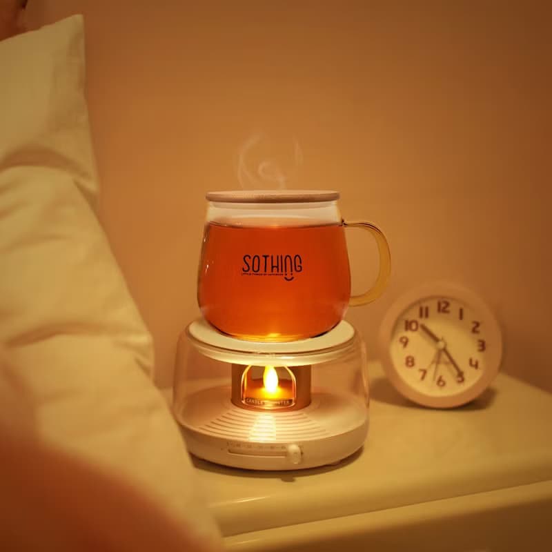 【快速出貨】氛圍恆溫暖杯墊 燭光