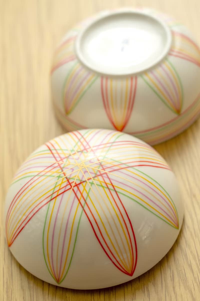 日本製 京都橘吉 手鞠小鉢一組 中古如新 台灣免運