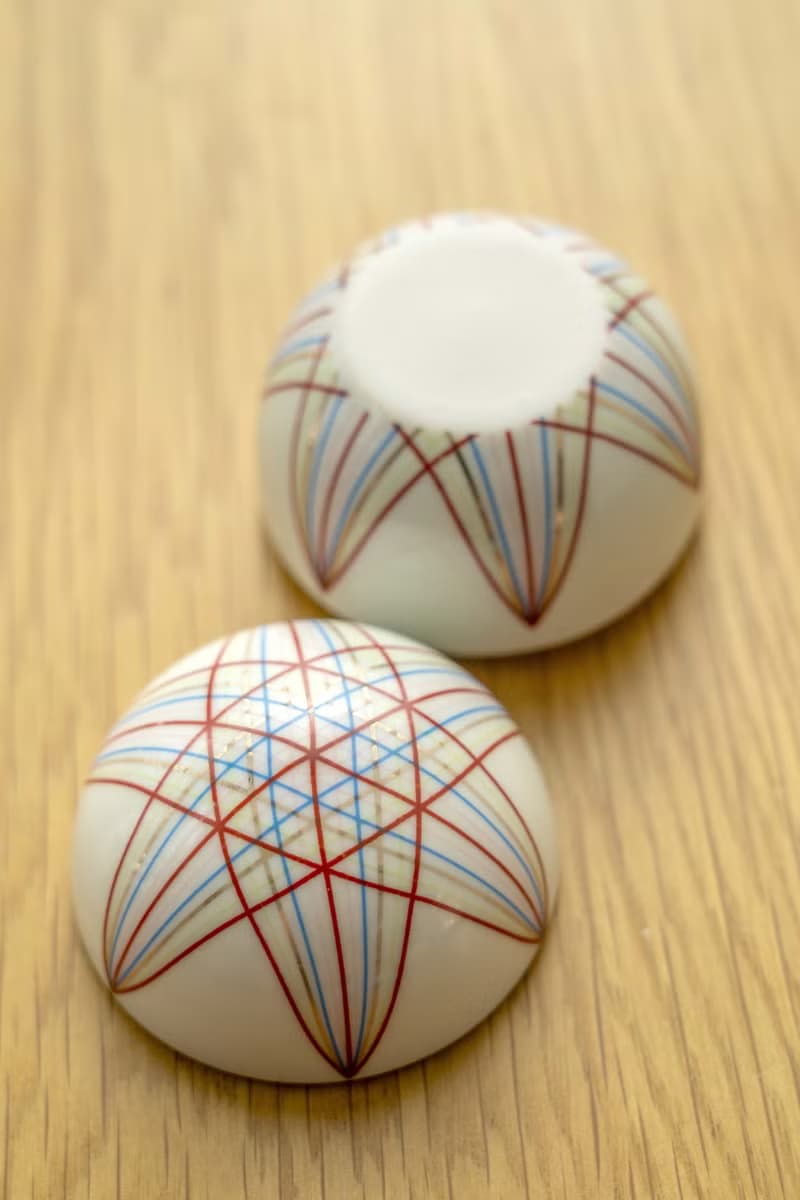 日本製 京都橘吉 手鞠小鉢一組 中古如新 台灣免運