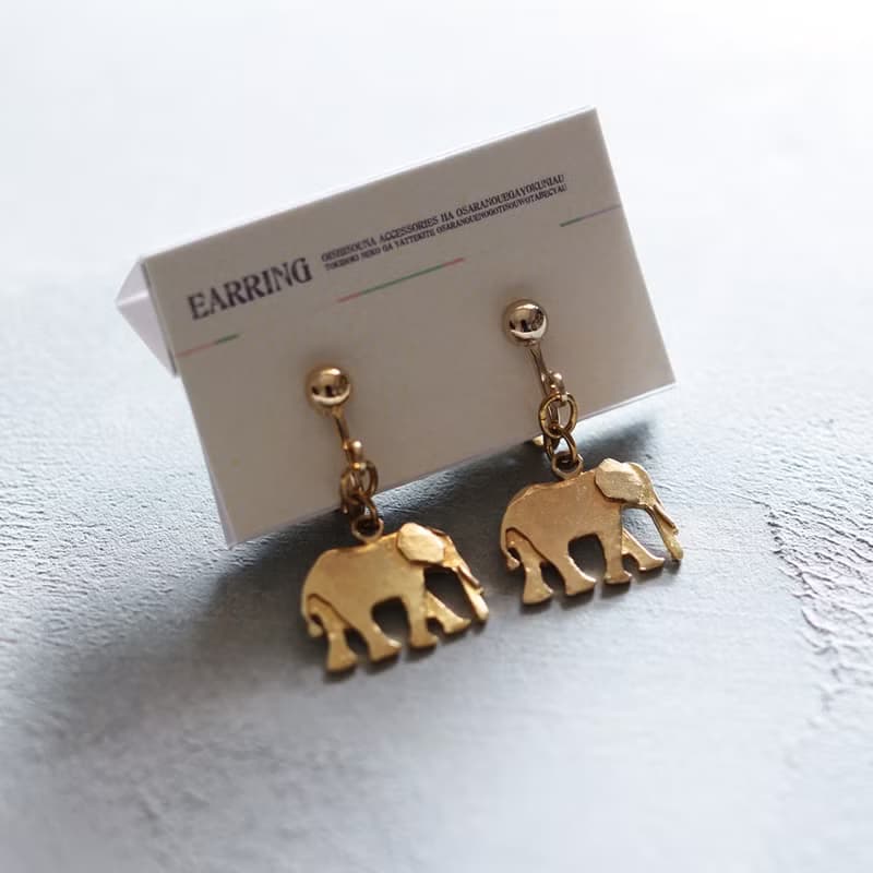 アフリカぞう | ピアス | イヤリング | P554