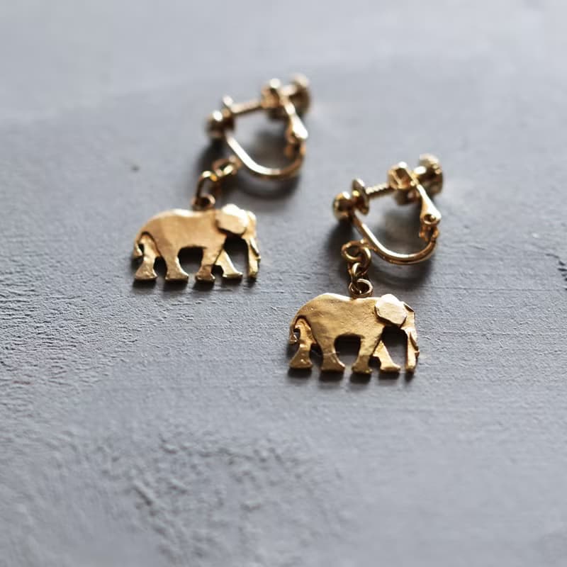 アフリカぞう | ピアス | イヤリング | P554