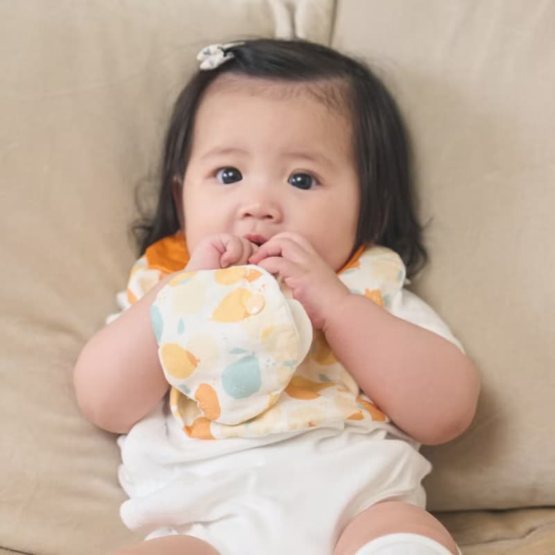 【寶寶彌月禮盒】豪華3件組/寶柚桔利/活力黃綠