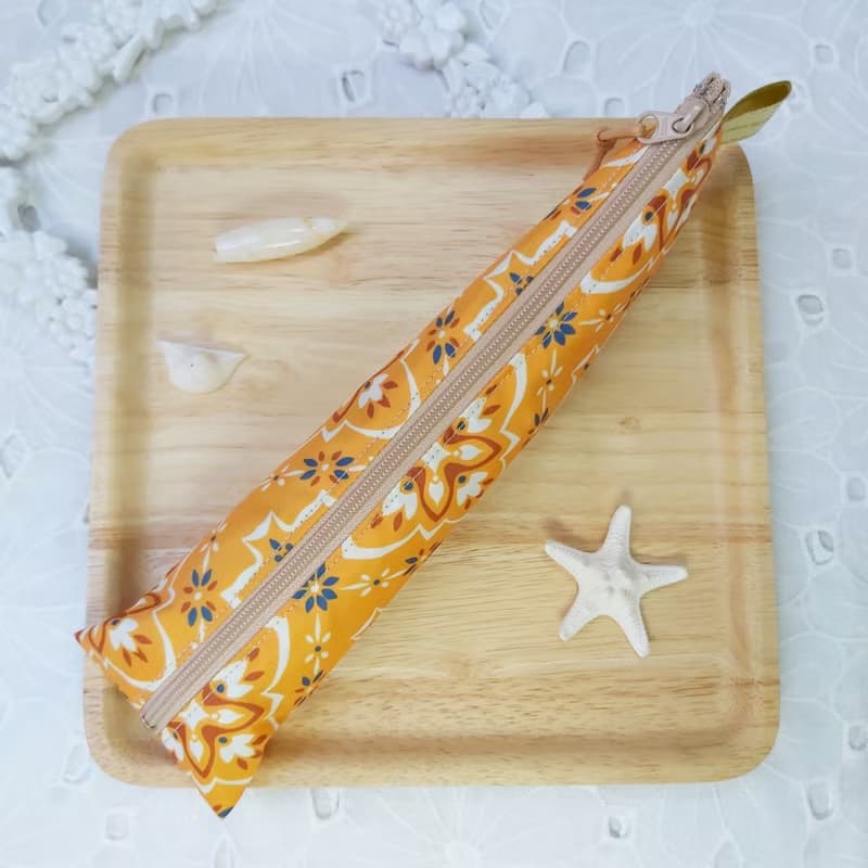 韓國窗花防水布拉鍊立體餐具袋