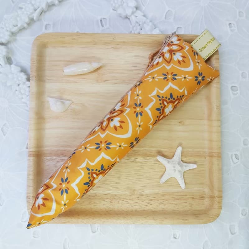 韓國窗花防水布拉鍊立體餐具袋