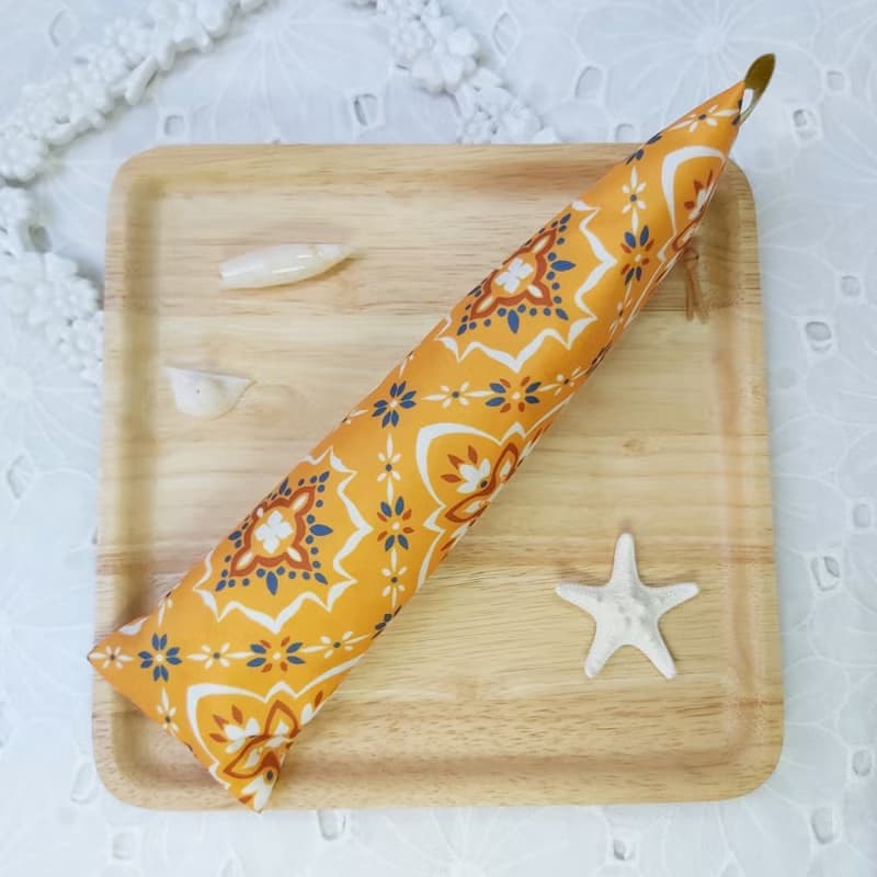 韓國窗花防水布拉鍊立體餐具袋