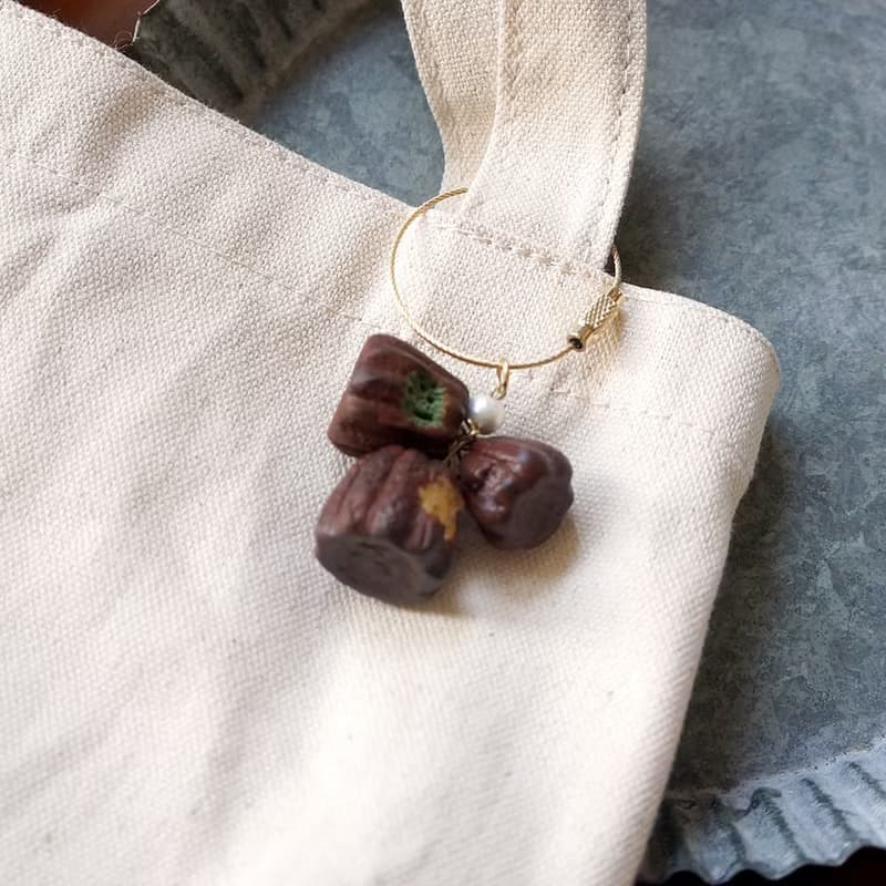 樹脂黏土 三口味可麗露 吊飾 鑰匙圈