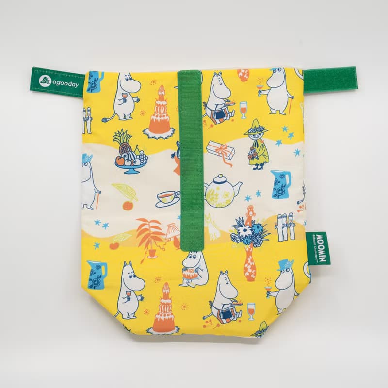 【Pinkoi x Moomin】好日子 Pockeat(大)食物袋-Moomin生日派對