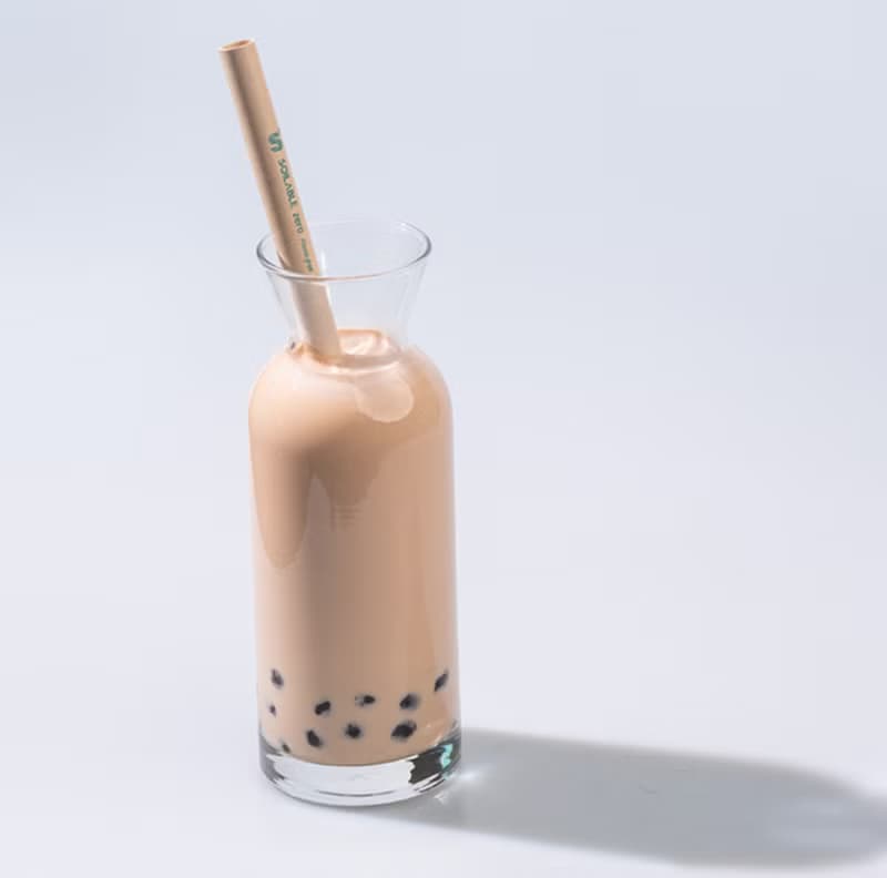 diseno 六小時不溶珍珠奶茶紙飲管(100支獨立包裝)(12x210mm)