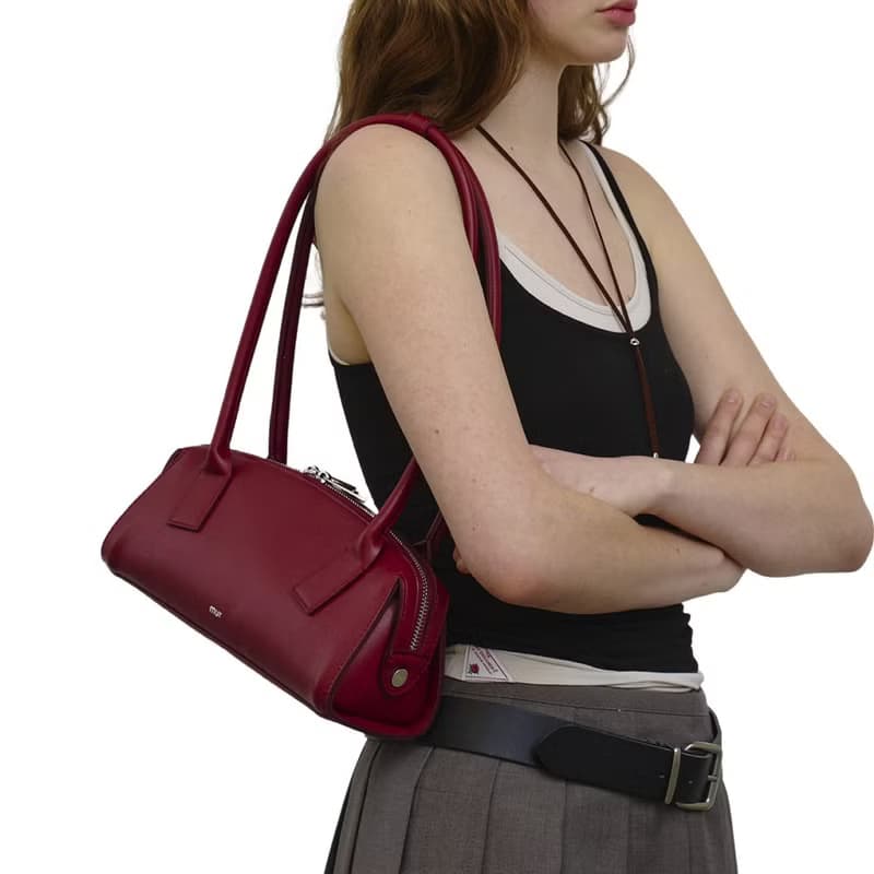 韓國製 MUR Flow 手袋/單肩包/手提袋 (Burgundy)