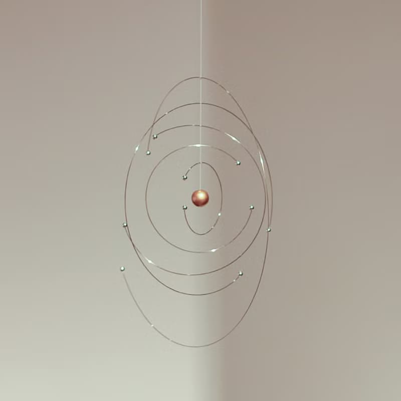 Flensted Mobiles丹麥進口宇宙原子吊飾平衡動態雕塑風鈴