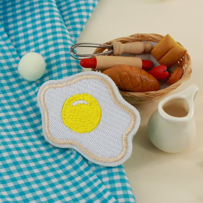 【3件 / 6件組合 Goody Bag】醒神早餐 - 刺繡胸針,別針 6款任選