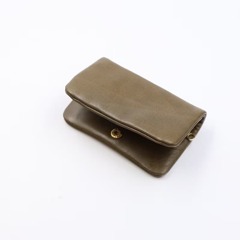 手工植鞣皮革-摔軟卡幣零錢包 Card Coin Purse