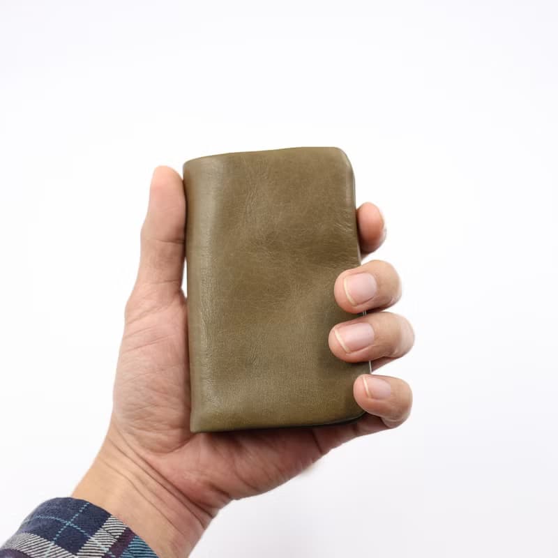 手工植鞣皮革-摔軟卡幣零錢包 Card Coin Purse