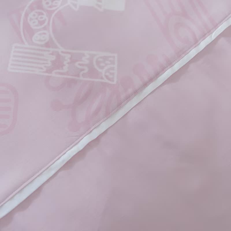 冬夏兩用寢具套組-莫代爾天絲UMORFIL美膚膠原蛋白紗-粉色