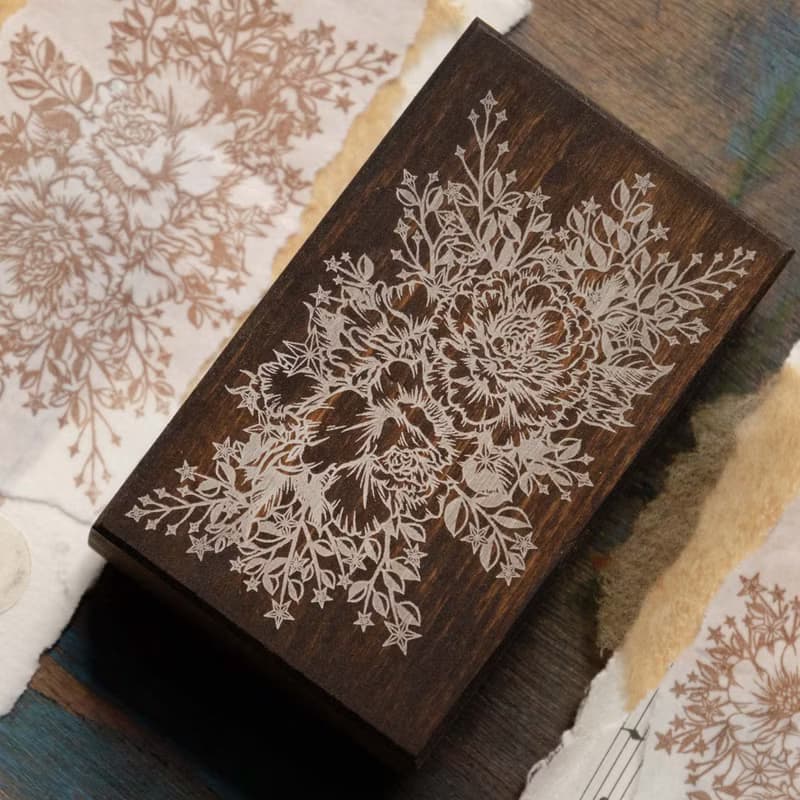 星辰染木印章 - 玫瑰花束