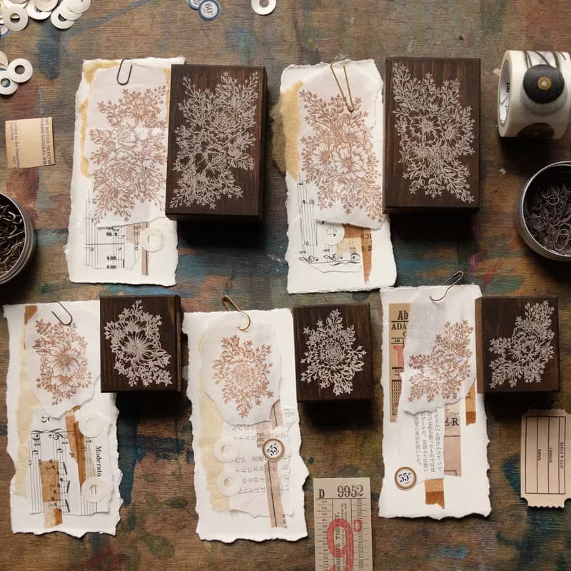 星辰染木印章 - 玫瑰花束