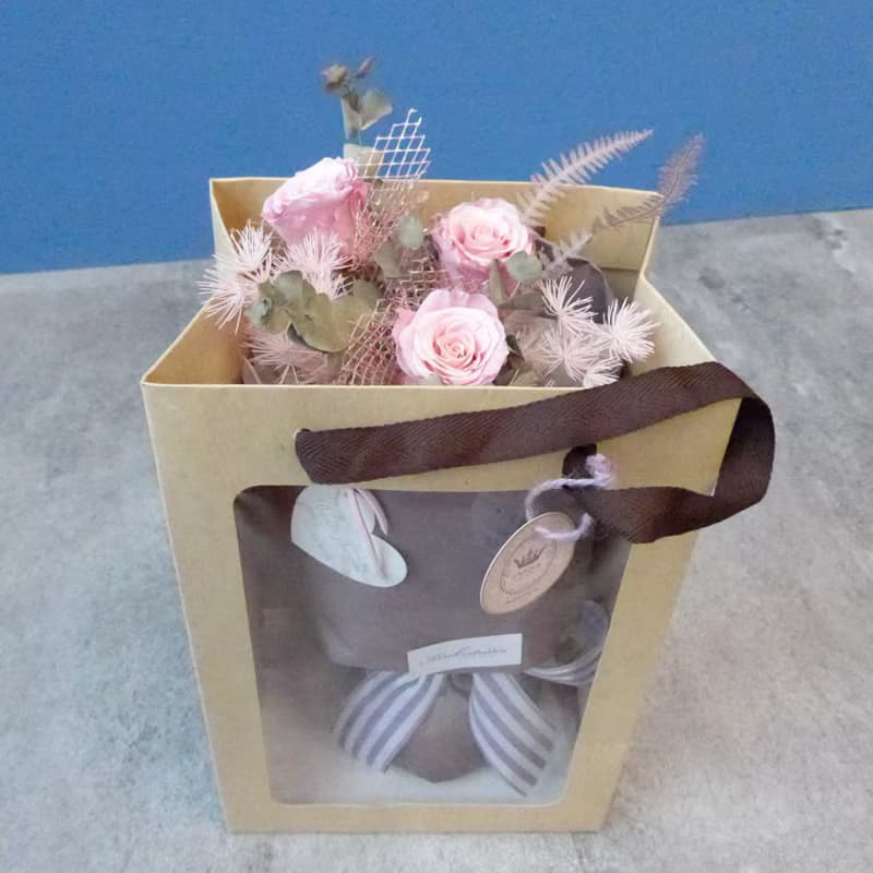 質感永生玫瑰花束|求婚結婚捧花永生乾燥花畢業謝師禮物生日禮物