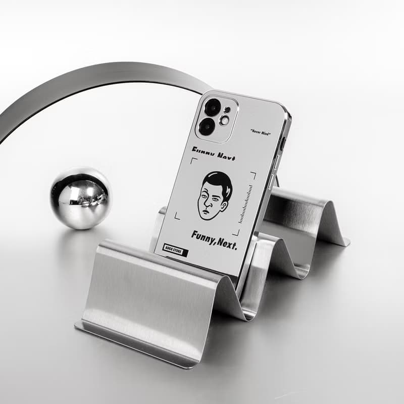 AUG8 STORE 白眼男情侶電鍍鏡面iPhone手機殼 亮面軟殼
